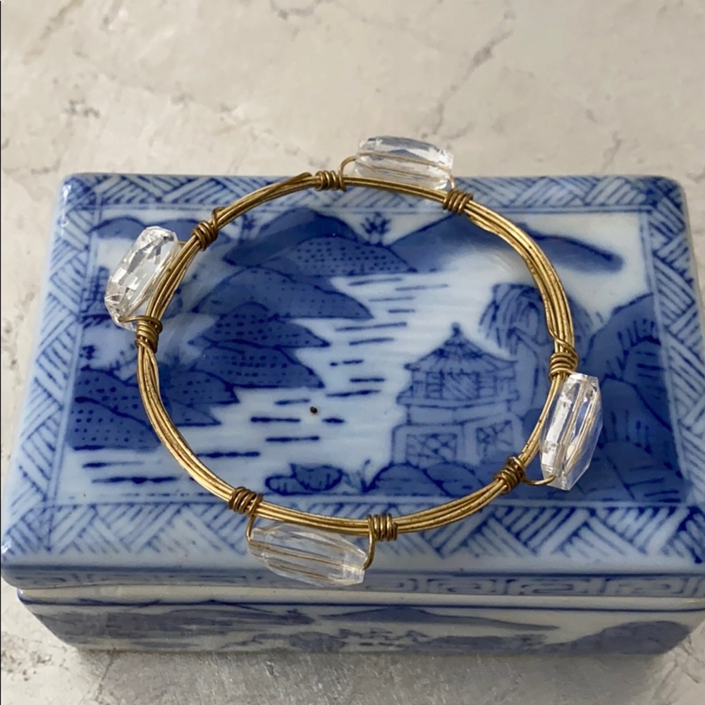 Handmade crystal bangle - Picture 2 of 3